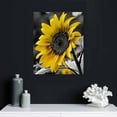 thumbnail image 5 of Nawypu Sunflower Pictures Wall Decor - Canvas Wall Art for Living Room Decorative, Framed Black and Yellow Sunflowers for Bathroom Decoration ,Modern Giclee Artwork Print Ready To Hang, 5 of 5