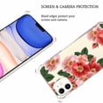 thumbnail image 5 of Big Red Flower Case for iPhone 12,Aesthetic Colourful Floral Pattern Soft TPU Bumper Case Cover, 5 of 5