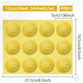 thumbnail image 2 of 1 Set 408pcs 2 Inch Happy Holidays Gold Embossed Envelope Seals Stickers Word Garlands Round Gold Foil Stickers Certificate Seals Self Adhesive Stickers for Graduation Gift Packaging, 2 of 6