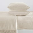 thumbnail image 4 of Great Bay Home Solid Velvet Plush Warm and Cozy Fleece Sheet Set (California King, Stone Grey), 4 of 6