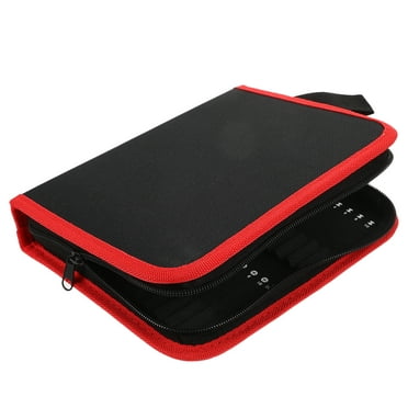 ULTNICE Black Oxford Cloth Tool Pouch with Handle for Wrapping Use and Convenient Storage 55pcs Bits