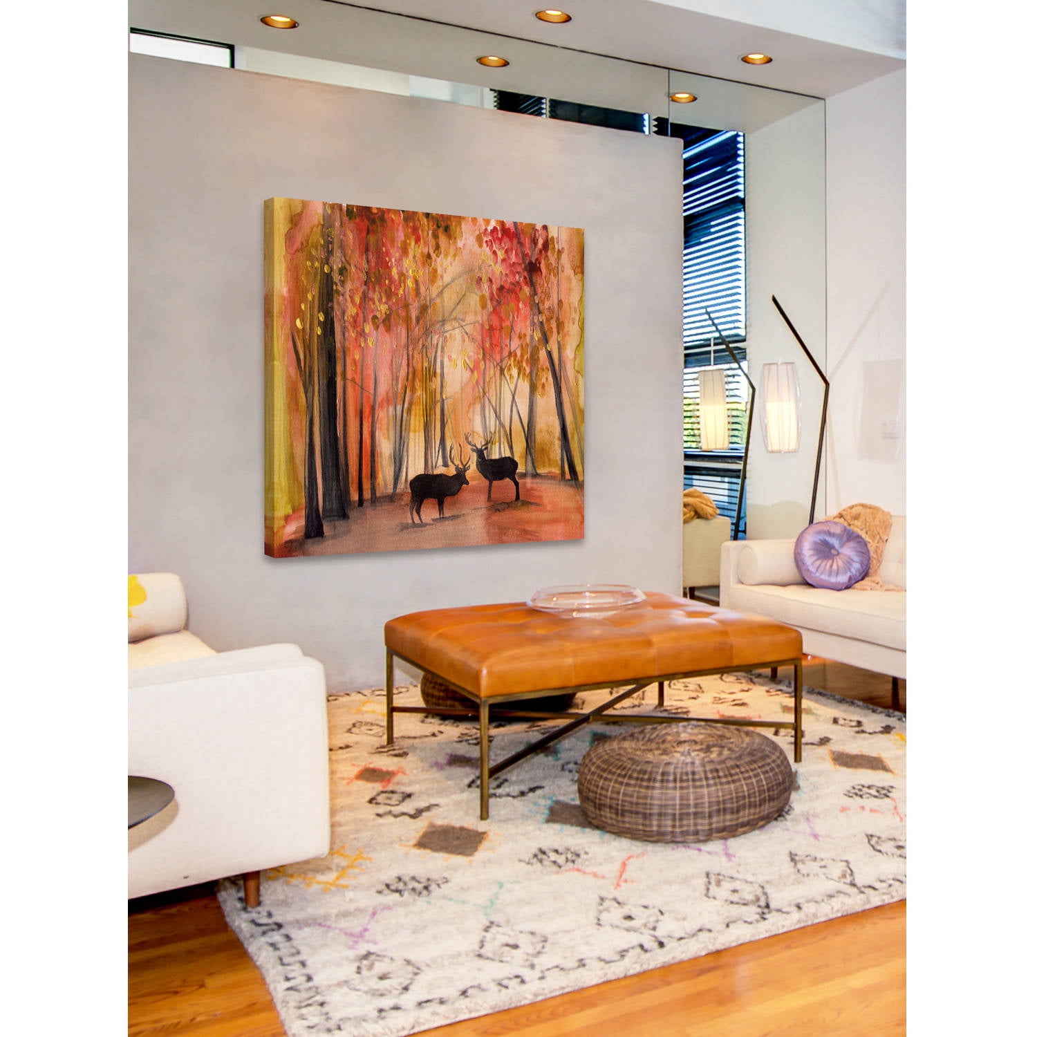 "Autumn Moose" Painting Print on Wrapped Canvas