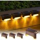 thumbnail image 1 of Solcellsdrivna trappljus, 4-pack, Vattentät LED-trappbelysning för utomhustrappor, 1 of 5