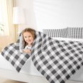 thumbnail image 4 of Feelyou Retro Grey Plaid Queen Comforter Set, Stripes Lines Buffalo Bedding Set, 3pcs, 4 of 8