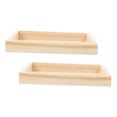 thumbnail image 4 of WEUVEB Square Wood Tray Stackable Sorting Trays for Puzzles 12x12x0.6in Bamboo Material 2Pcs Kids Storage Solution, 4 of 8