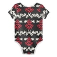 thumbnail image 2 of Abstract Christmas Tree Patterns Pure Cotton Bodysuit Short Sleeve Pajamas One-Piece Romper Unisex 9M, 2 of 6