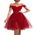 thumbnail image 3 of Robe en Tulle Superposée pour Femmes Taille Haute Sexy Cocktail Soirée Maxi Robe, 3 of 6
