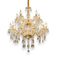 thumbnail image 1 of Candil de techo cristal cortado D'Gala Iluminación DG8034 Dorado de 10+5 luces, 1 of 5