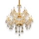 thumbnail image 1 of Candil de techo cristal cortado D'Gala Iluminación DG8034 Dorado de 10+5 luces, 1 of 5