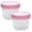Pink 200ml, variant on 1 Pc Leak-Proof Deli Containers with Lids 120ml Food Storage Plastic Containers with Screw Lids Reusable Clear Food Storage Containers Leakproof Small Freezer Containers for Meal Prep, Green