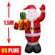 thumbnail image 1 of Decoración navideña para exteriores, muñeco de nieve inflable de Papá Noel, modelo de árbol de Navidad grande de 1,2 M-2,4 M, juguete para decoración del hogar, 1 of 4