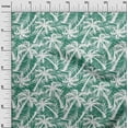 thumbnail image 3 of oneOone Cotton Cambric Dark Teal Green Fabric Tropical Palm Tree Sewing Material Print Fabric By The Yard 56 Inch Wide, 3 of 6