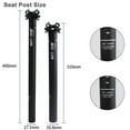 thumbnail image 2 of BUCKLOS Carbon Bike Seatpost 27.2 30.8 31.6 x 350mm 400mm, Mountain Bike Road Bicycle Seat Post 3K Carbon Fiber Adjustable Ultra-Light, Suitable for MTB BMX Gravel, Hybrid, 2 of 7
