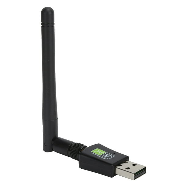 Receptor adaptador WiFi USB de 600Mbps Sincero tarjeta de red inalámbrica 2,4GHz/5GHz con antena negro