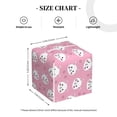 thumbnail image 3 of Uemuo Cute Pink Cat Tissue Box Cover Holder, Square with Bottom Belt - PVC Leather Decorative Organizer for Tabletop, Bathroom, Car, Office, 3 of 8