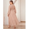 thumbnail image 3 of Maxi Vestido Mujer Dama Glamorous Fiesta Tallas Extras Plus-Rosa-2XL DaraBaby Shein Vest055_1, 3 of 5