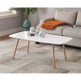 thumbnail image 2 of Convenience Concepts Table Basse Rectangulaire Oslo, Fini Bois Blanc, 2 of 3