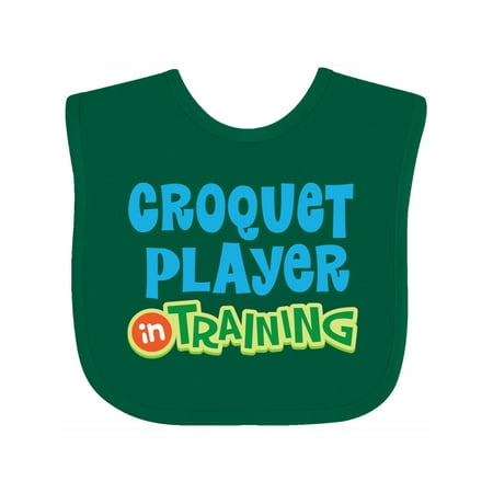 

Inktastic Croquet Player in Training Gift Baby Boy or Baby Girl Bib