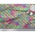 thumbnail image 2 of Soimoi polyester Crepe Fabric Star & Diagonal Stripe Fabric Prints By Yard 42 Inch Wide, 2 of 3