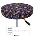 thumbnail image 4 of Susaid Lavender Flowers Print Elastic Bar Stool Cover Personalized Washable Stool Cover for Barbershop Home Bar Kitchen-14 inch, 4 of 7