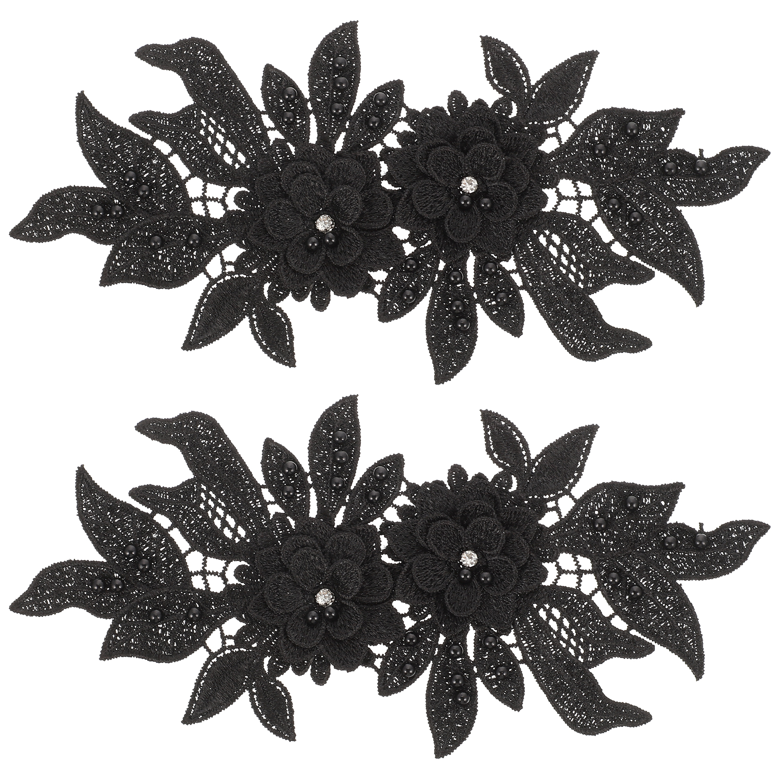 2Pcs Sewing Patches Decorative Iron On Patches Embroidery Patches