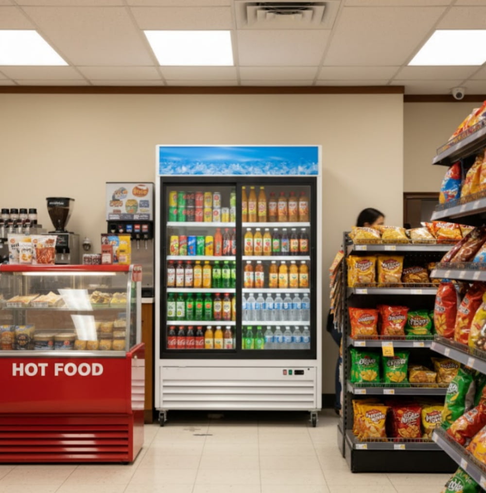 Cooler Depot Commercial 54 inchs 45 cu. ft, Glass door Merchandiser display Refrigerator, NSF Certified.