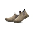 thumbnail image 4 of Fangasis Men Work Boots Breathable Safety Shoes Slip Resistant Protection Boot Outdoor Comfort Chelsea Booties Khaki 1# 10.5, 4 of 9