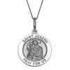 Personalized Sterling Silver St. Joseph Medal Pendant