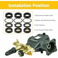 thumbnail image 6 of Low and High Pressure Washer Pump Seal Kit Compatible with Simpson Cleaning 530001 530002 530009 530008 #: 7105742$$Tools, 6 of 9
