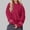 Red, variant on Fashion Hoodie for Womens Pullover Plus Size Casual Printed Round Neck Long Sleeved Loose Hooded Sweatshirts