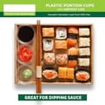thumbnail image 4 of Plastic Portion Cups with Lids [2 Ounce, 100 Sets] Disposable Plastic Cups for Meal Prep, Salad Dressing, Jellos Shot Cups, Souffle Cups, Condiment and Dipping Sauce Cups, 4 of 5
