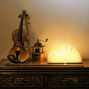 Lumio Book Lamp, Lumio Book Light, Night Light Lamp, Wooden Folding LED Book Light, Folding Book Light Lamp, Folding Portable Lamp, Folding Wooden 3 Colors Book Lamp Night Light-red Walnut