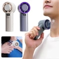 thumbnail image 1 of Ice Cooling Turbo Handheld Fan, 1-100 Speed Portable Mini Fan - 3600mAh Rechargeable, For Women Men Travel Camping Outdoor, 1 of 5