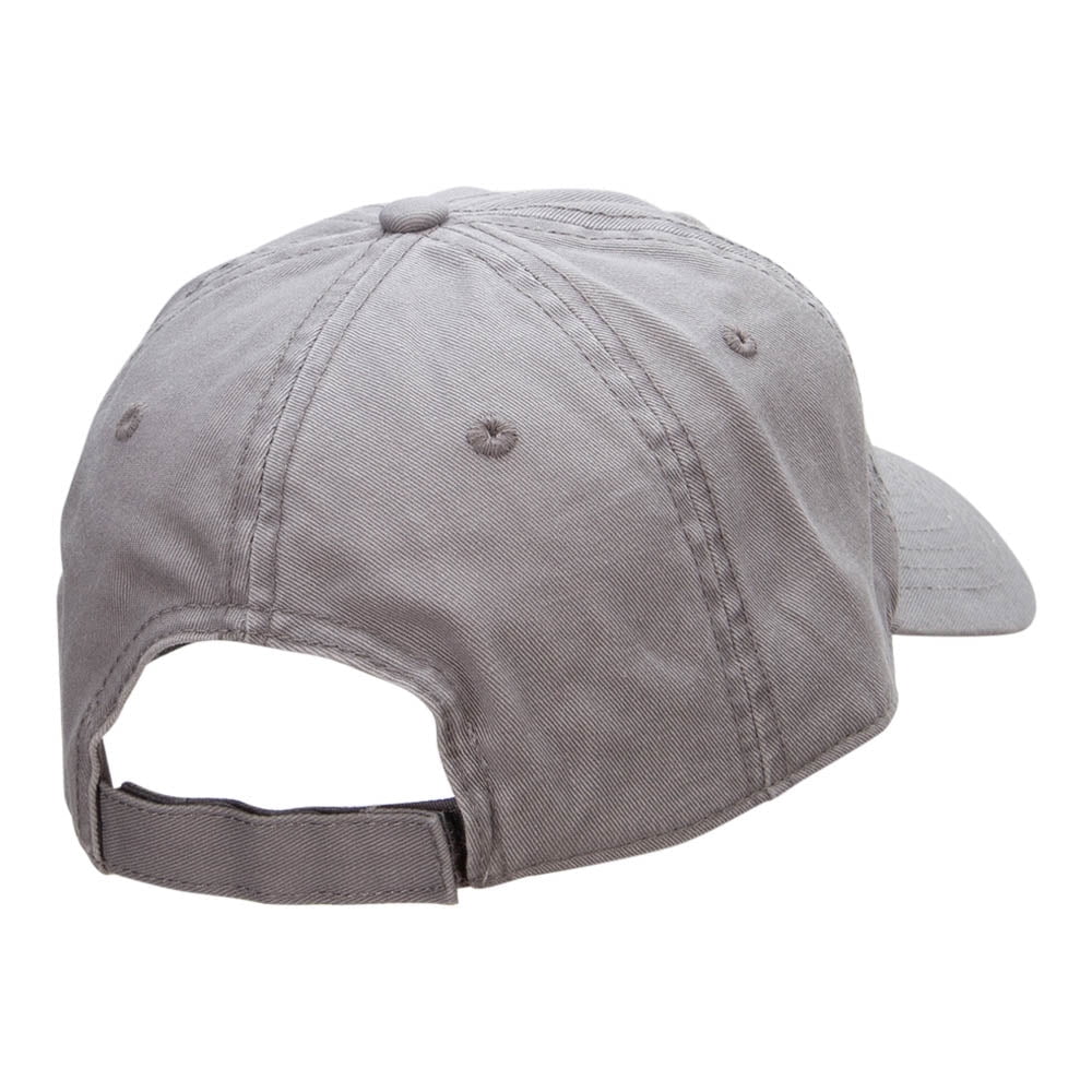 Referee Tee Embroidered Deluxe Washed Twill Cap - Grey OSFM