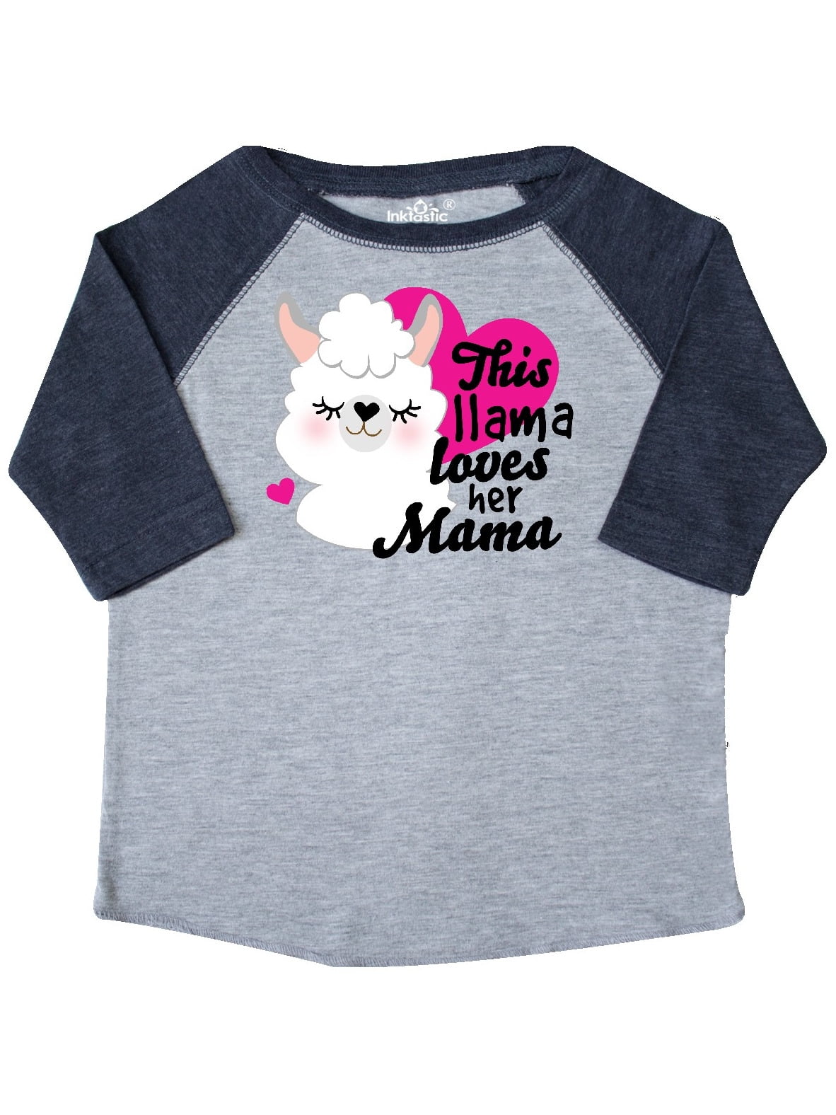 inktastic My Mama Loves Me Llama Baby T-Shirt