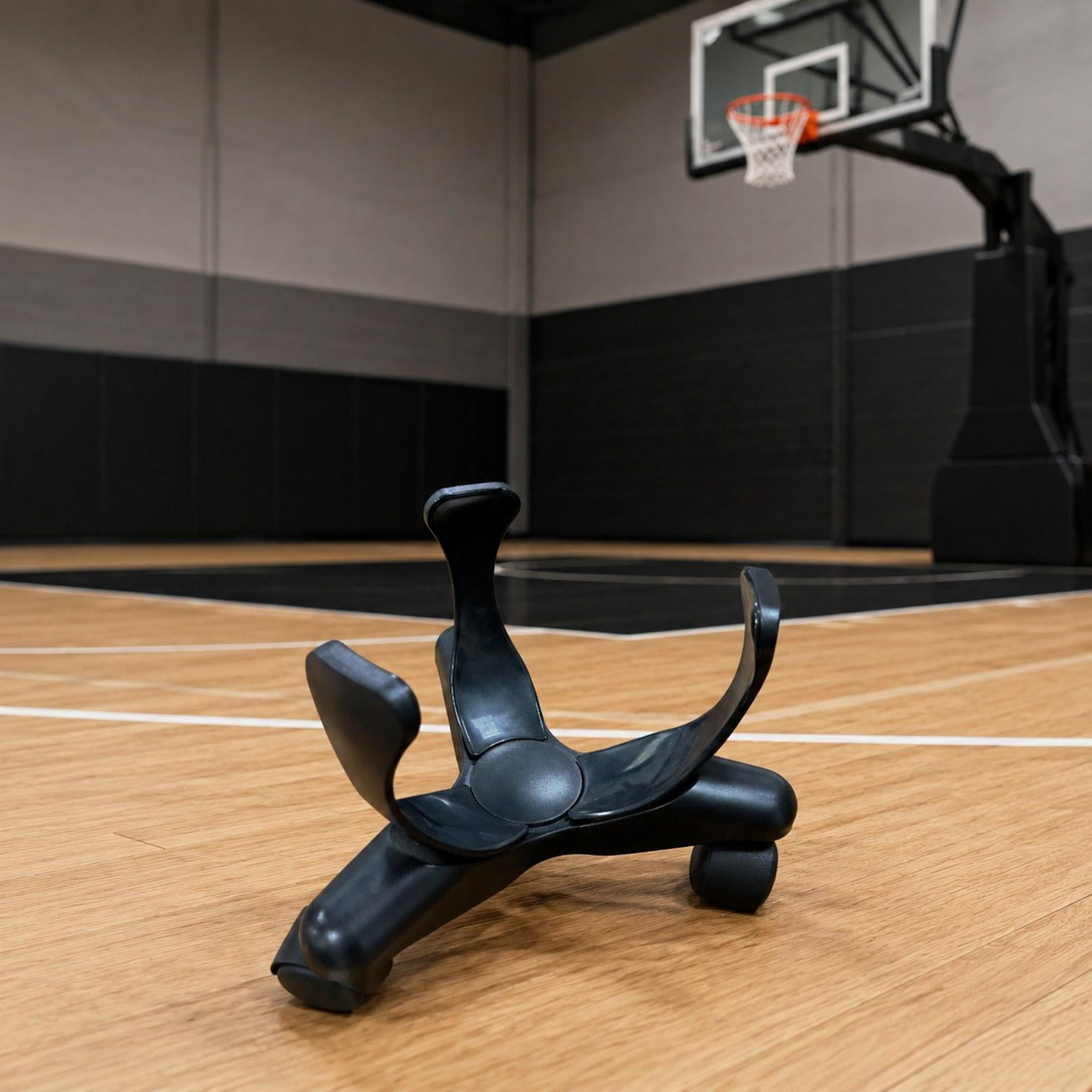 harayaa Low Center Dribbling Sliding Clamp Improve Skills Professional with 360 degree Casters Basketball Training Equipment Flexible Clamp Black