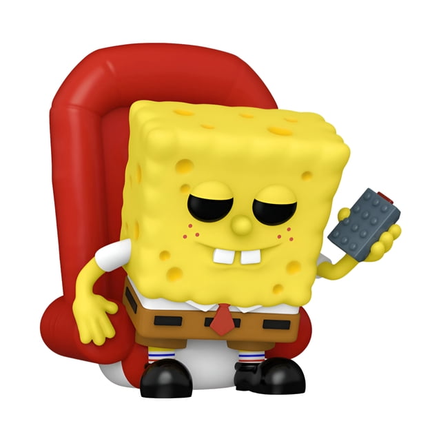 Figura Coleccionable Funko Pop Premium: Bob Esponja - Meme Bob Esponja Mirando TV
