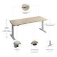 thumbnail image 3 of Move 40 Series 72W Adjustable Standing Desk in Natural Elm - Engineered Wood, 3 of 7