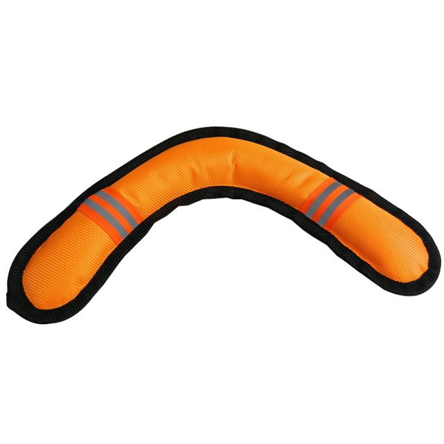 Dog Fetch Toy Interactive V-Shape Oxford Cloth Pet Squeaky Toy Dog Teething Toy