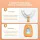 thumbnail image 5 of Silicona Portátil en forma de U Niños pequeños Cepillo de dientes de doble cara Entrenamiento para bebés recién nacidos Dientes de colores Gadget para niños Viaje a casa Grande, Naranja Inevent HA009117-03, 5 of 7