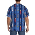 thumbnail image 3 of Kdxio Men's Hawaiian Shirt for Men Short Sleeve Shirt Cute Fish Summer Casual Holiday Beach Button Down T-Shirts, 3 of 5