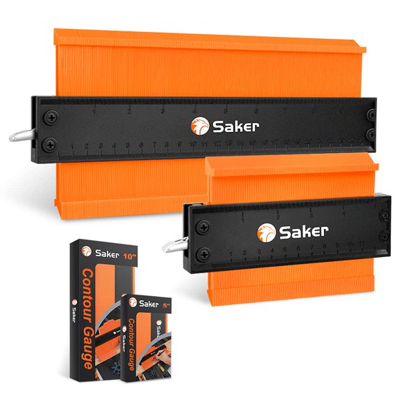 Saker Contour Gauge Duplication-Adjustable Lock-Precisely Copy Irregular Shape-Irregular Woodworking Tracing-Must Have Tool,Gifts for DIY Handyman Me