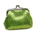 thumbnail image 1 of AMERTEER Mode Femmes Paillettes Boucle Mini Porte-Monnaie Pochette Portefeuille Pratique Sac, 1 of 8