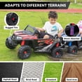 thumbnail image 4 of TOBBI Kids Ride on UTV, 12V Battery Powered Truck with LED Headlights, Horn, Music for Kids Aged 37-60 Months, Red + Black, 4 of 9