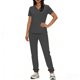 thumbnail image 2 of TaTaai Short Sleeve V Neck Nursing Set, Women's Pocket Blouse, Loose Drawstring Pants Uniform, Suitable for Clinic Healthcare Daily Outfits Gift, 2 of 7