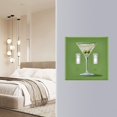 thumbnail image 4 of Yayeee Toggle Light Switch Wall Plate 2-Gang 4.56"x4.48" Decorative Outlet Cover, Green Martini Glass, 4 of 7