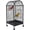 Black Style4, variant on Large Bird Cage, Movable Bird Flight Cages with Wheels 4 Feed Windows Slide-Out Tray, Panorama Bird Aviary 18.11x18.11x49.21in for Parrot, Parakeets, Budgerigars(White )