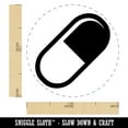 thumbnail image 2 of Pill Medicine Self-Inking Rubber Stamp Ink Stamper - Green Ink - Medium 1 Inch, 2 of 7