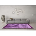 thumbnail image 3 of Ahgly Company Indoor Square Abstract Purple Contemporary Area Rugs, 6' Square, 3 of 4
