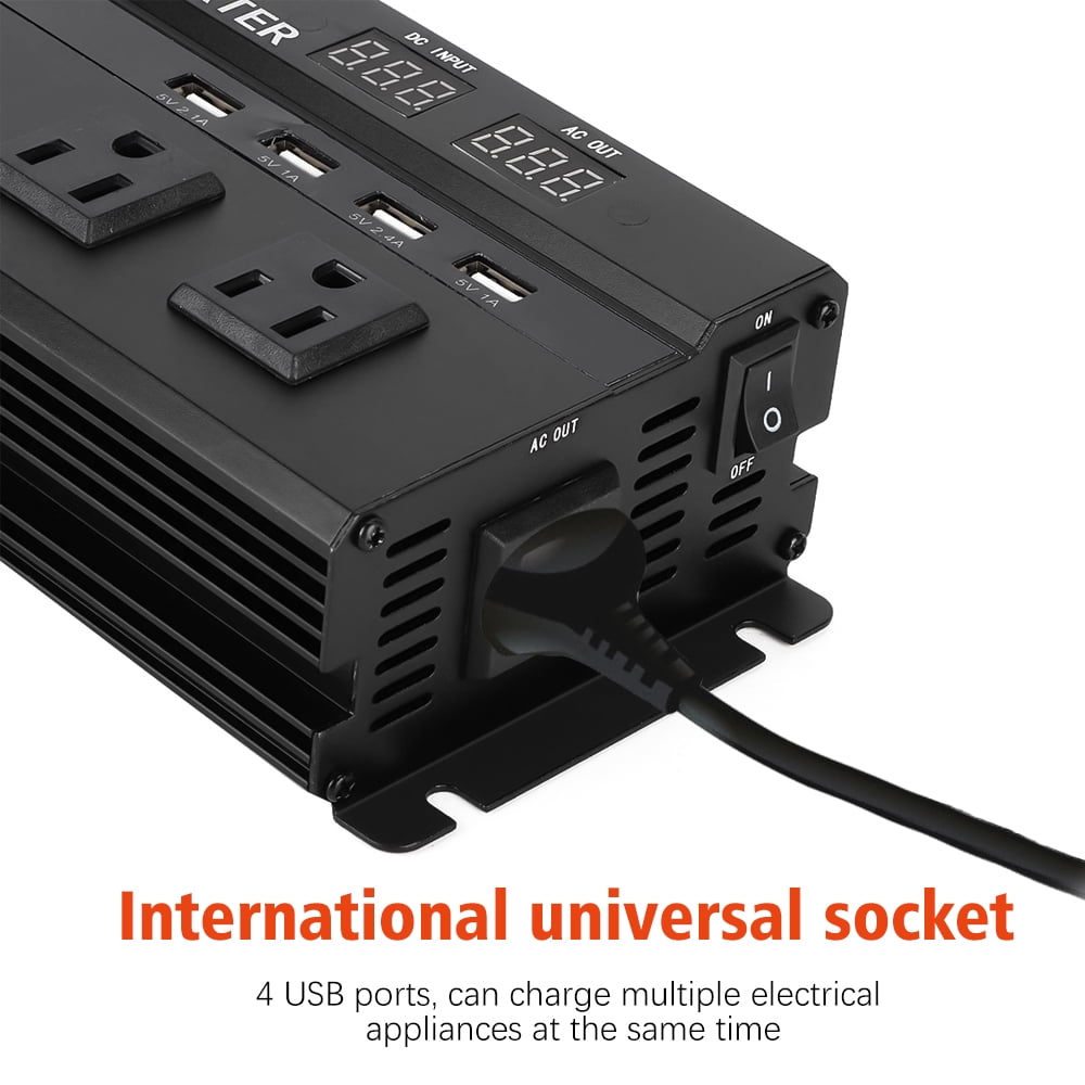 Car Power Inverter 12v To 110v American Standard Socket - Temu